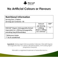 New Leaf Ashwagandha KSM-66 Tablets 180's